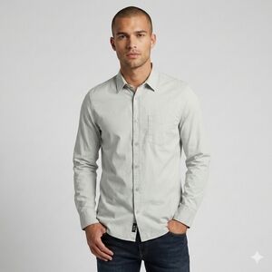 Armani Exchange Light White Button Down Casual Shirt